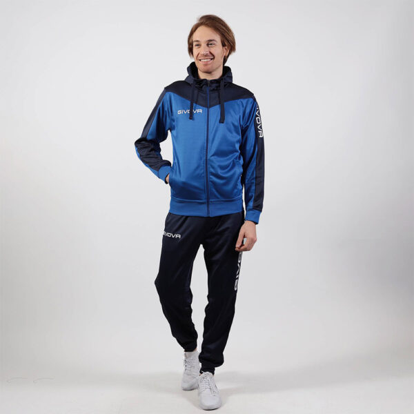 Trening Givova Roma cu gluga, Albastru Royal / Bleumarin - imagine 1