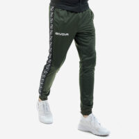 Pantaloni lungi Givova Tricot Band, Verde Militar