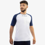 Tricou sport Givova Capo, Alb / Bleumarin