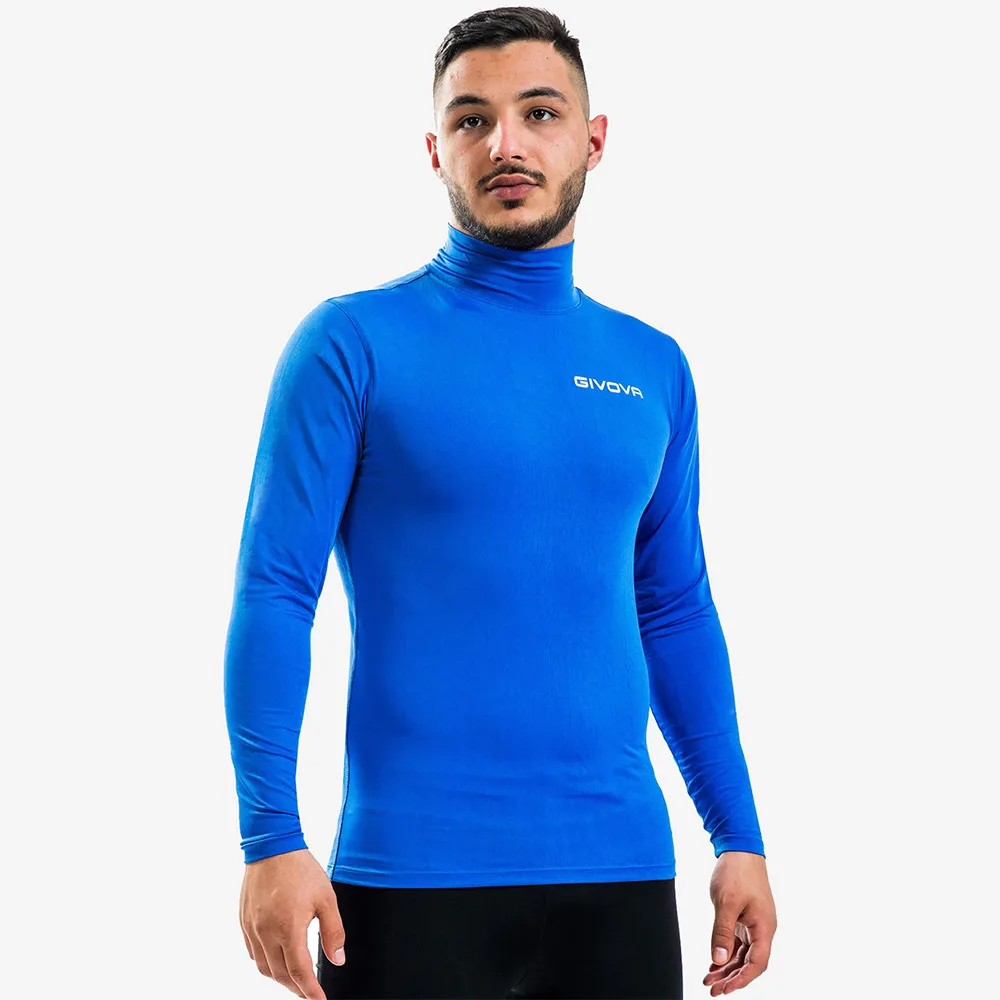 Bluza elastica Givova Corpus 3 Lupetto, Albastru Royal - imagine 1