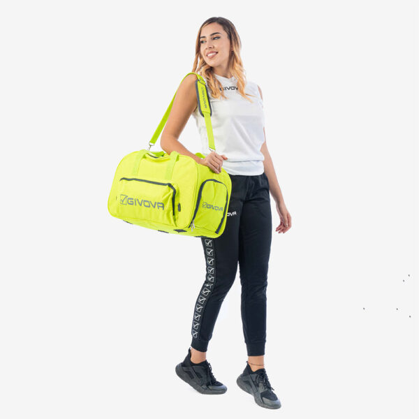 5-63 Geanta sport Givova Brera, Galben Fluo - imagine 1