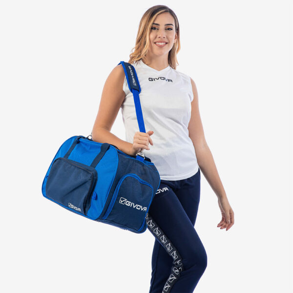 5-65 Geanta sport Givova Palestra, Albastru Royal / Bleumarin - imagine 1