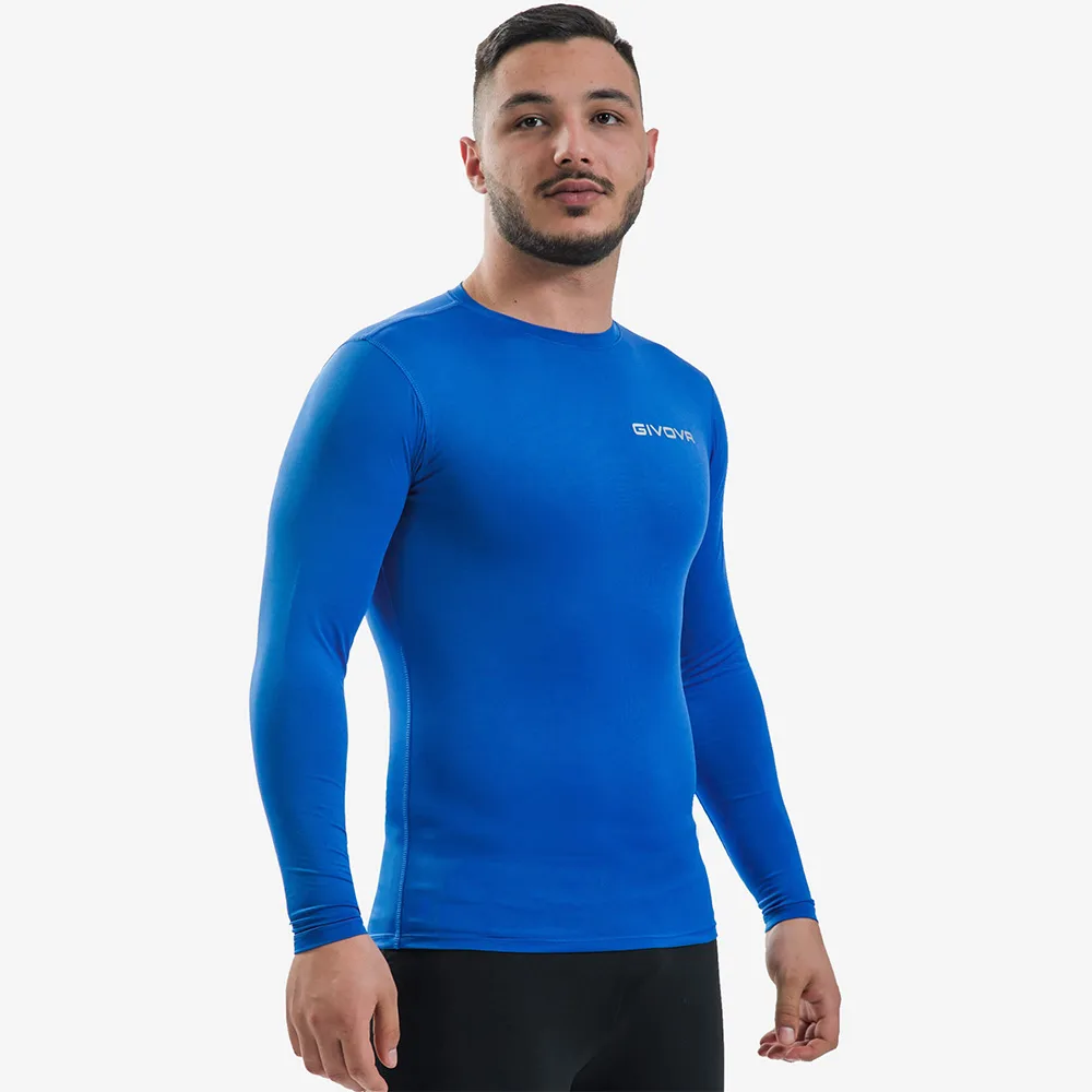 Bluza elastica Givova Corpus 3, Albastru Royal - imagine 1