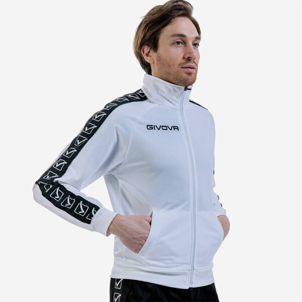 5-83 Bluza trening Givova Tricot Band, Alb - imagine 1