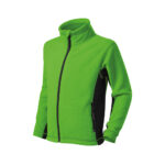 Jacheta fleece copii Frosty, Verde mar