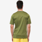 Tricou sport Givova Army, Verde Militar / Galben Fluo - imagine 2