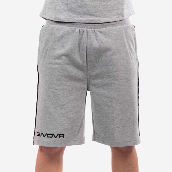 Pantaloni scurti Givova Terry Band, Gri - imagine 2