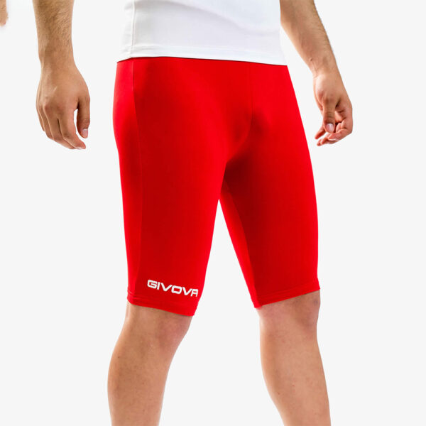 6-82 Pantaloni scurti elastici Givova Skin, Rosu - imagine 1