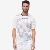 Tricou sport Givova Army, Alb / Gri
