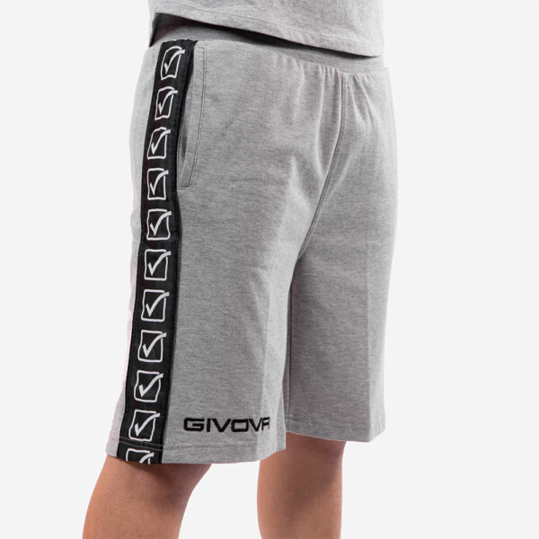 Pantaloni scurti Givova Terry Band, Gri - imagine 1