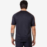 Tricou sport Givova Club, Negru / Portocaliu Fluo - imagine 3