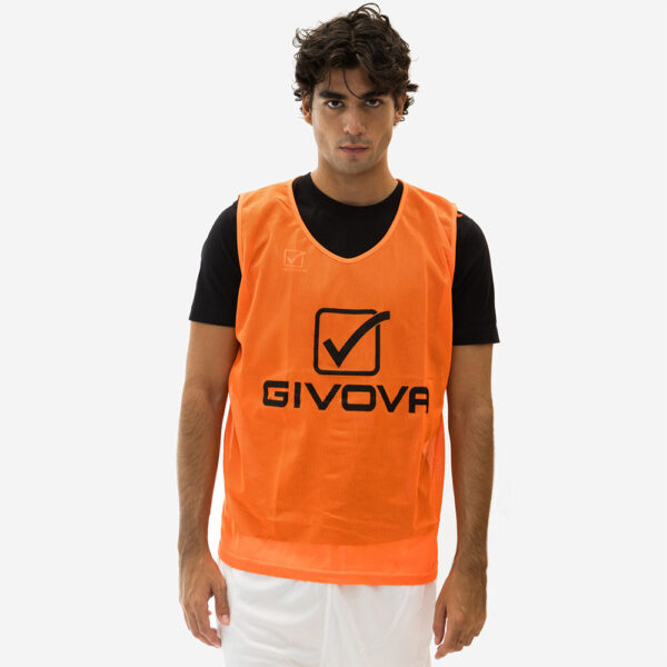 9 Vesta antrenament Givova New Allenamento, Portocaliu - imagine 1