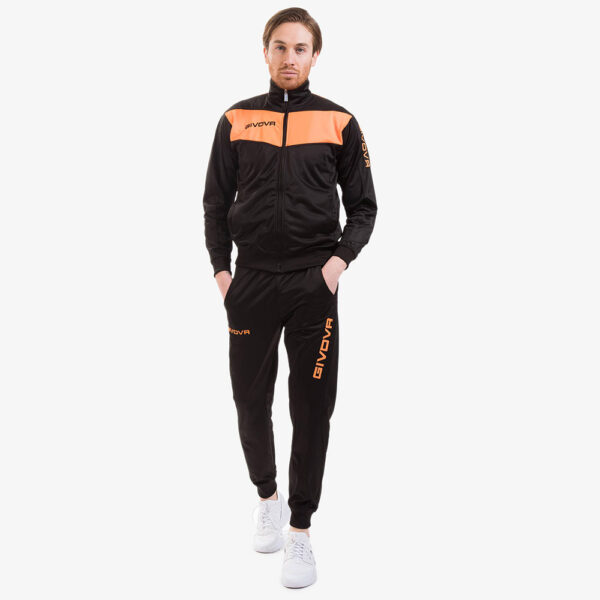 AJ7A4566 Trening Givova Visa Fluo, Negru / Portocaliu Fluo - imagine 1