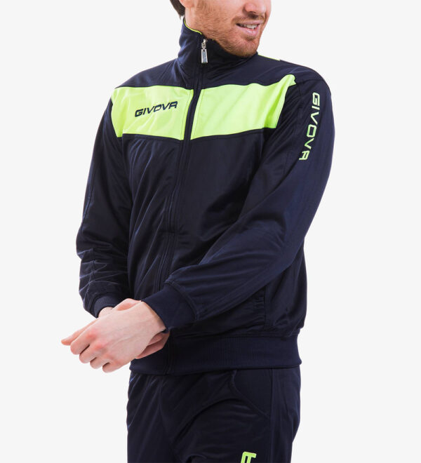 Trening Givova Visa Fluo, Bleumarin / Galben Fluo - imagine 2