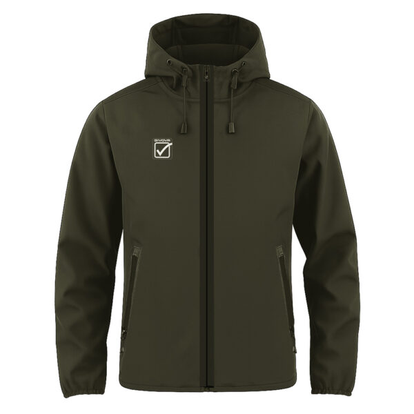 Geaca Givova Soft Shell, Verde militar - imagine 5