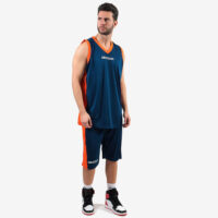 Set echipament baschet Givova Power, Bleumarin / Portocaliu