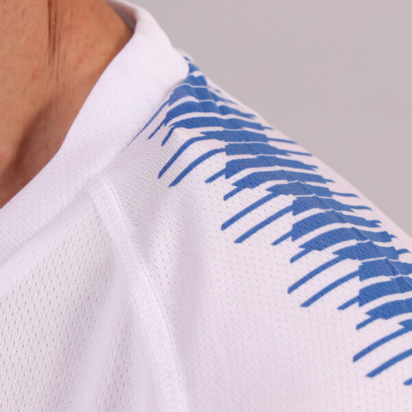 Tricou sport Givova Club, Alb / Albastru Royal - imagine 4