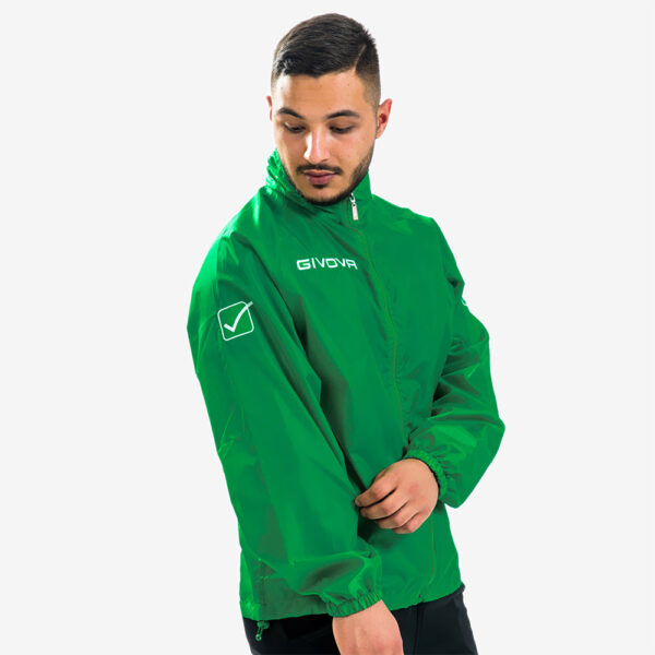 basicoverde-1 Geaca ploaie Givova Basico, Verde - imagine 1