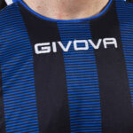 Tricou sport Givova Tratto, Negru / Albastru Royal - imagine 4