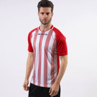 Tricou sport Givova Tratto, Rosu / Alb