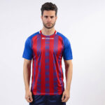 Tricou sport Givova Tratto, Albastru Royal / Rosu - imagine 2