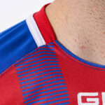 Tricou sport Givova Tratto, Albastru Royal / Rosu - imagine 4