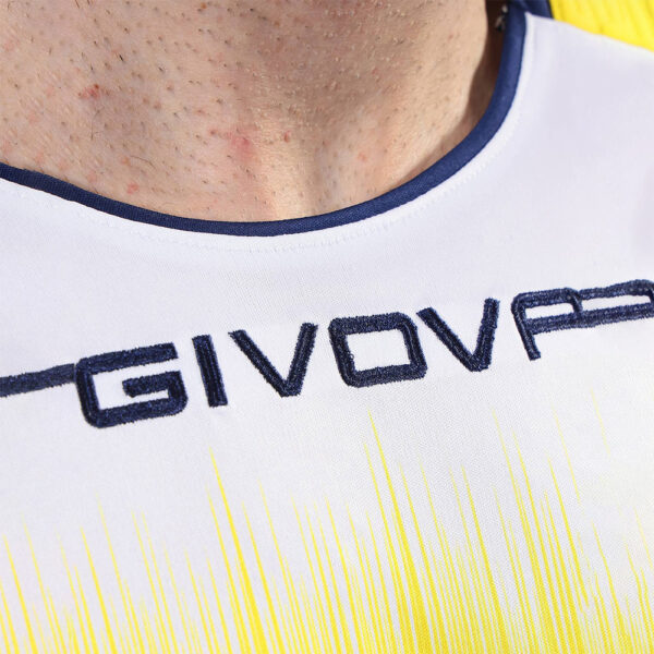 Tricou sport Givova Radio, Bleumarin / Galben - imagine 3