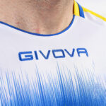 Tricou sport Givova Radio, Galben / Albastru Royal - imagine 3