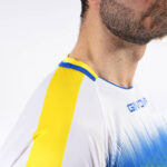 Tricou sport Givova Radio, Galben / Albastru Royal - imagine 4