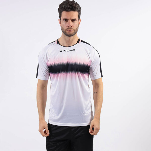 givova00156 Tricou sport Givova Radio, Roz / Negru - imagine 1