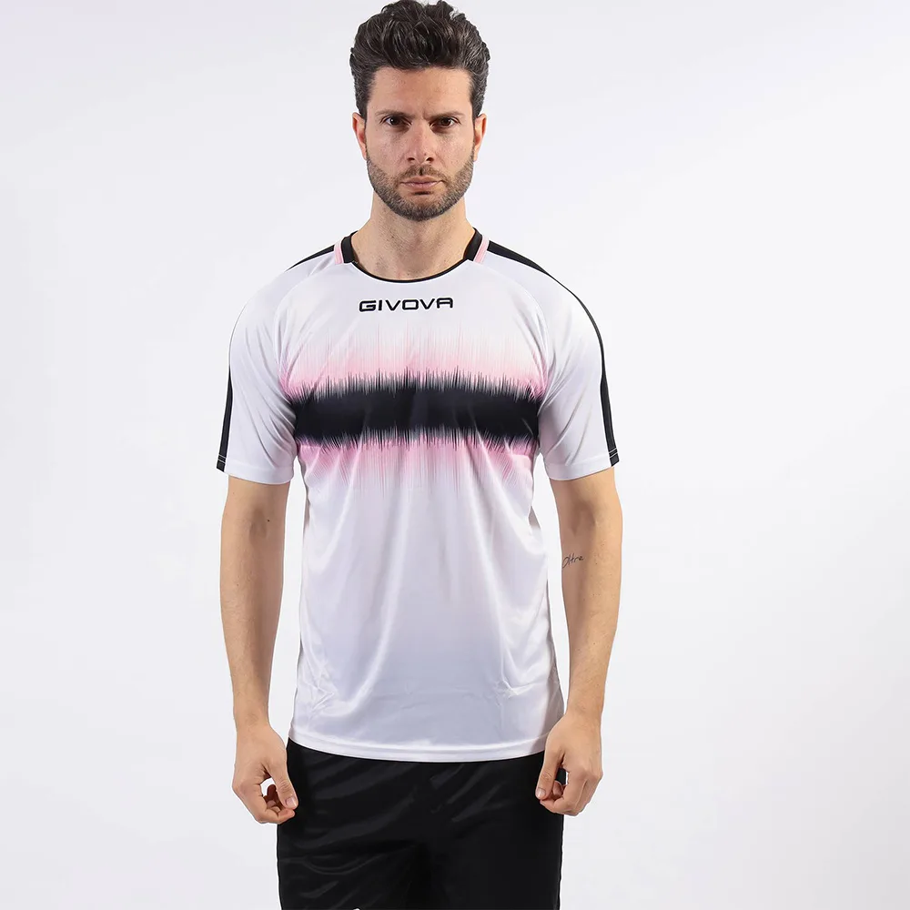 Tricou sport Givova Radio, Roz / Negru - imagine 1