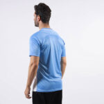 Tricou sport Givova Stripe, Albastru Sky / Alb - imagine 2