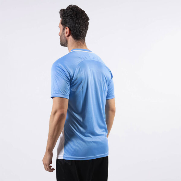 Tricou sport Givova Stripe, Albastru Sky / Alb - imagine 2