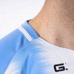 Tricou sport Givova Stripe, Albastru Sky / Alb - imagine 4
