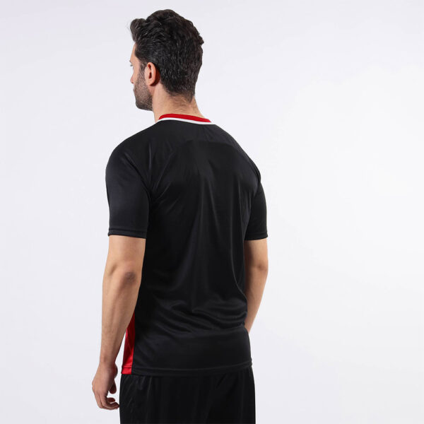 Tricou sport Givova Stripe, Rosu / Negru - imagine 2