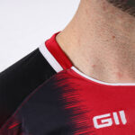 Tricou sport Givova Stripe, Rosu / Negru - imagine 4