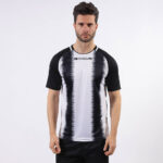 Tricou sport Givova Stripe, Alb / Negru