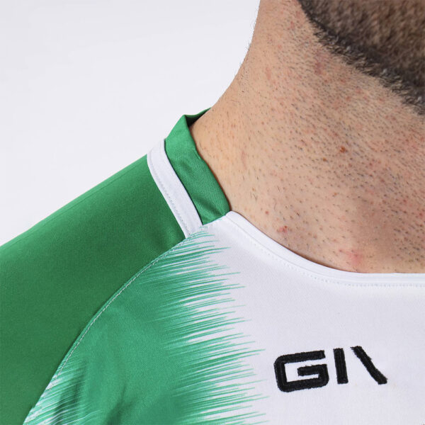 Tricou sport Givova Stripe, Verde / Alb - imagine 4