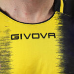 Tricou sport Givova Stripe, Galben / Negru - imagine 3