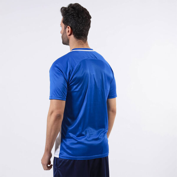 Tricou sport Givova Stripe, Albastru Royal / Alb - imagine 2