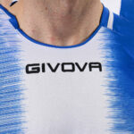 Tricou sport Givova Stripe, Albastru Royal / Alb - imagine 3