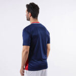 Tricou sport Givova Stripe, Bleumarin / Rosu - imagine 2