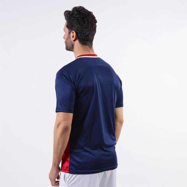 Tricou sport Givova Stripe, Bleumarin / Rosu - imagine 2