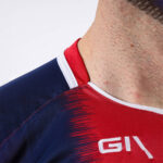 Tricou sport Givova Stripe, Bleumarin / Rosu - imagine 4