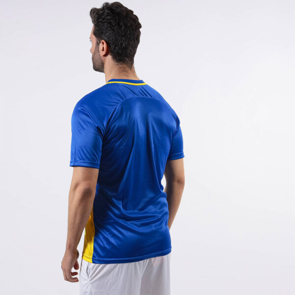 Tricou sport Givova Stripe, Albastru Royal / Galben - imagine 2