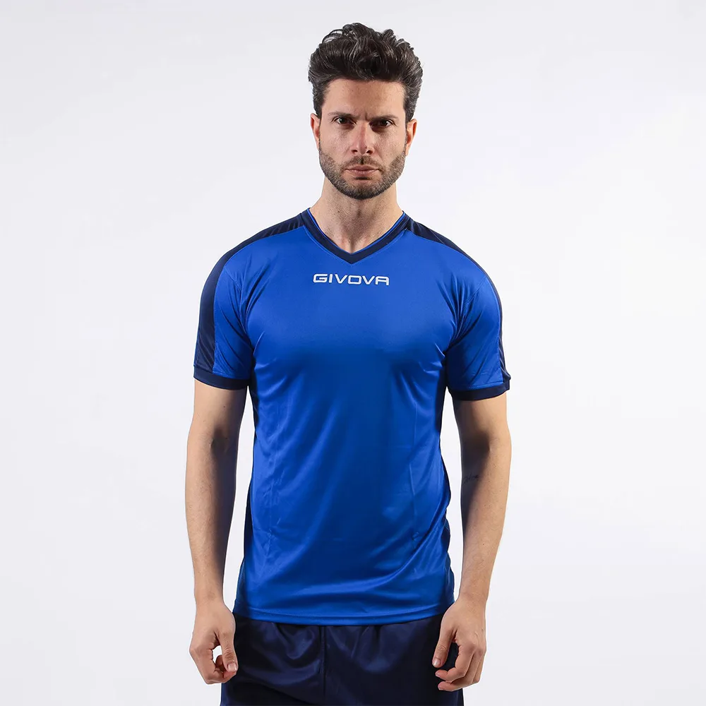 Tricou sport Givova Revolution, Albastru Royal / Bleumarin - imagine 1