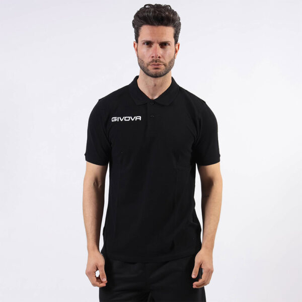 givova00396 Tricou polo Givova Summer, Negru - imagine 1