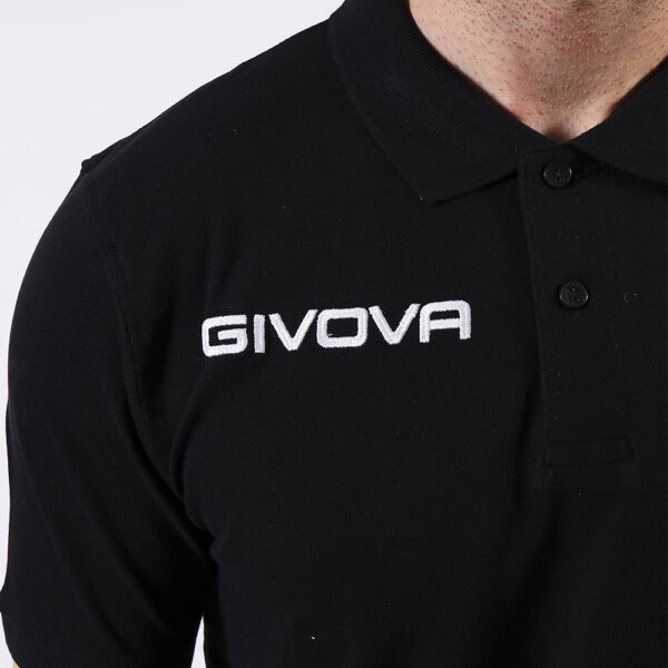 Tricou polo Givova Summer, Negru - imagine 3