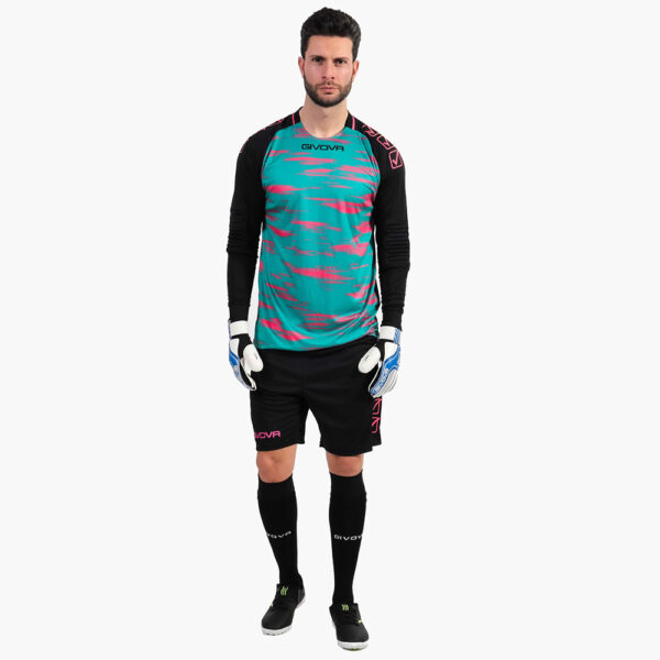 k13 Set echipament portar fotbal Givova Difesa, Verde Petrol / Fuxia Fluo - imagine 1
