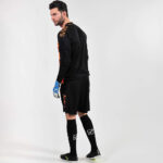 Set echipament portar fotbal Givova Difesa, Portocaliu Fluo / Negru - imagine 2